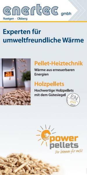Flyer Pellet-Heiztechnik - enertec GmbH